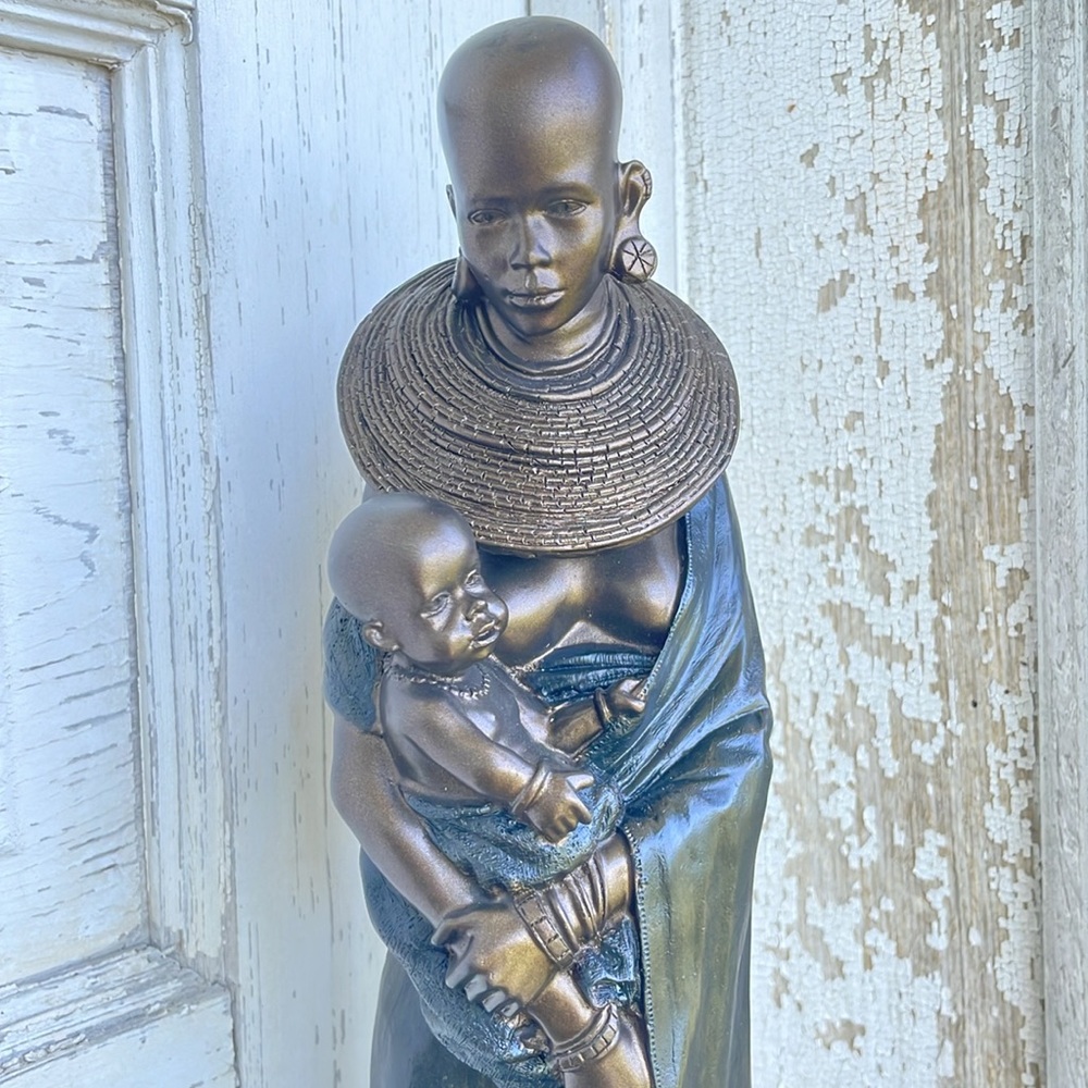Maasai African Tribal Mother and Child